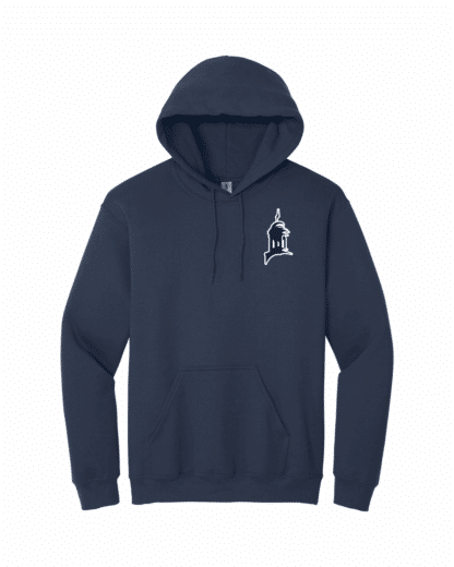 'Tower' Applique Gildan Heavy Blend Hoodie - Image 7