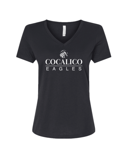 Women's Relaxed Heather CVC V-Neck Tee - Image 5
