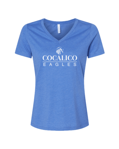 Women's Relaxed Heather CVC V-Neck Tee - Image 4