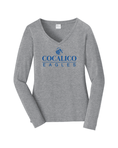 Women's Long Sleeve V-Neck Tee - Image 3