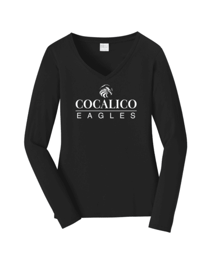 Women's Long Sleeve V-Neck Tee - Image 2