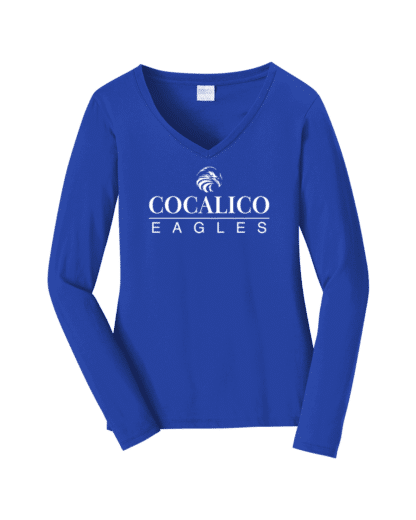 Women's Long Sleeve V-Neck Tee - Image 5