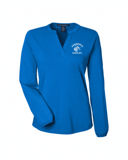 Devon & Jones Womens Raleigh Half Placket Knit Top - Image 4