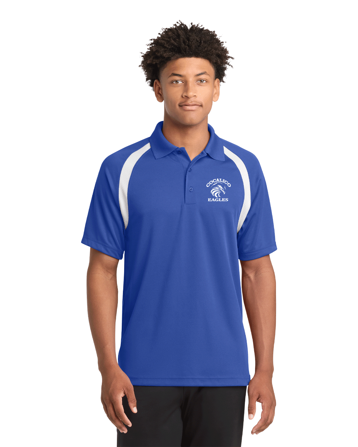Sport-Tek Dry Zone Colorblock Raglan Polo - Image 2