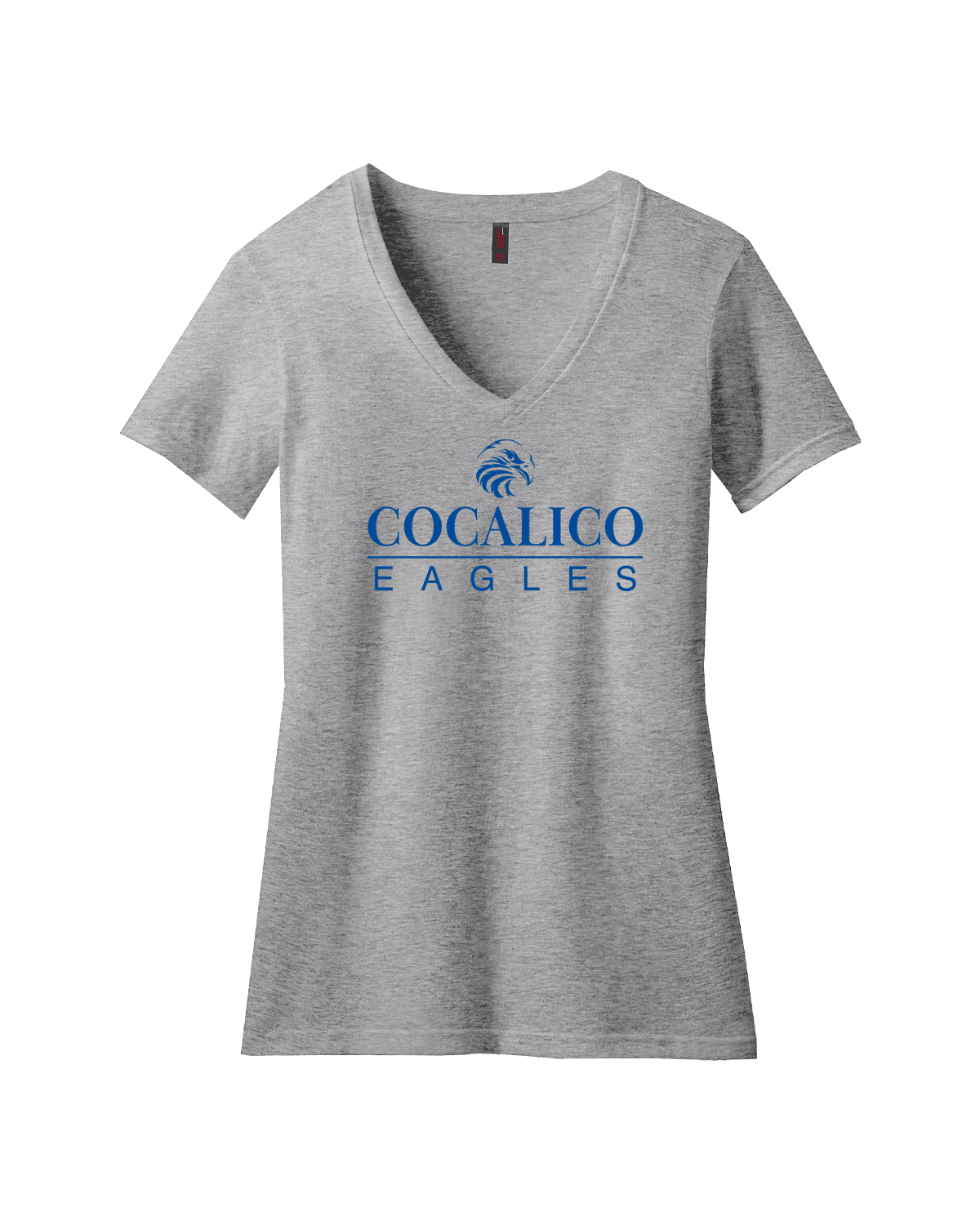 District Womens Perfect Blend CVC V-Neck Tee - Image 5